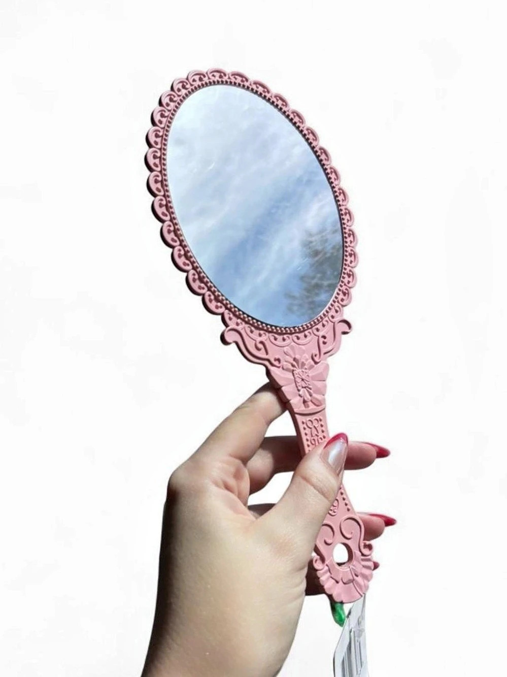 Rococo Hand Mirror Pink